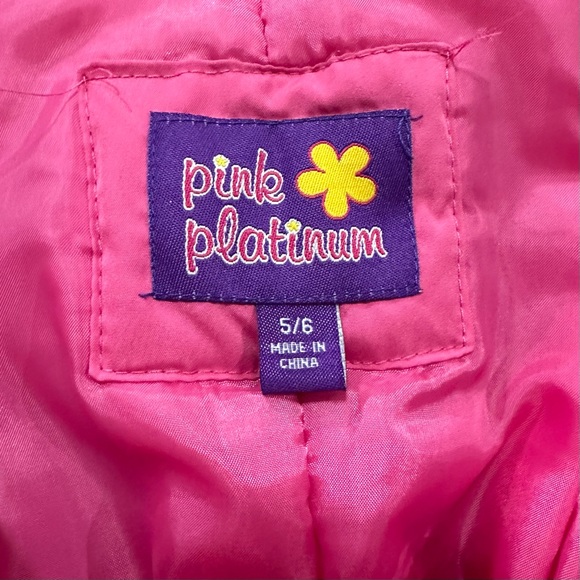 Pink Platinum Snow Bibs - Picture 4 of 4